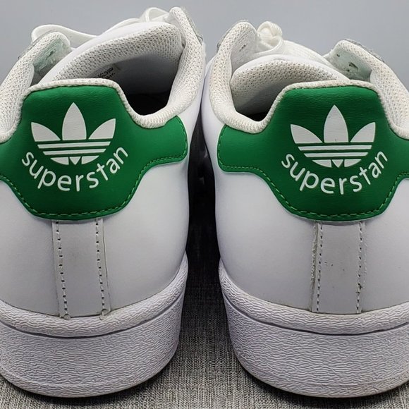 Adidas SuperStan Stan Smith vs SuperStar Boys Size 6.5 FX1014 White/Green New - Picture 8 of 9